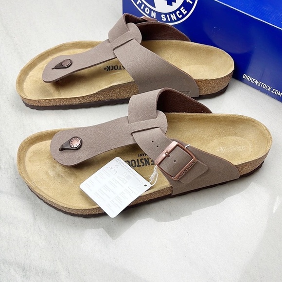 BIRKENSTOCK Medina Thong Sandal Mocha Brown NIB main image 6
